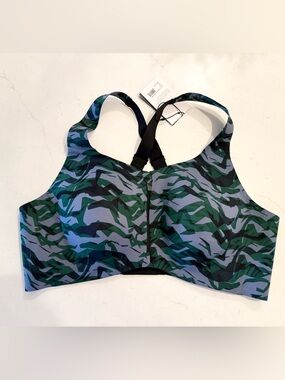 NWT Knix CATALYST FRONT ZIP SPORTS BRA Camo SIZE 8 AXIS HIBRA112AX8